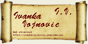 Ivanka Vojnović vizit kartica